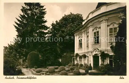 AK / Ansichtskarte Ansbach_Unterfranken Prinzenschloesschen Ansbach Unterfranken