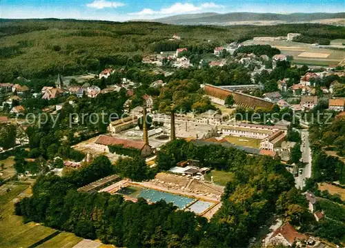 AK / Ansichtskarte Bad_Rothenfelde Freibad Gradierwerk Fliegeraufnahme Bad_Rothenfelde