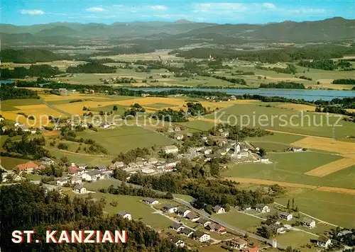 AK / Ansichtskarte St_Kanzian_Klopeiner_See Fliegeraufnahme St_Kanzian_Klopeiner_See