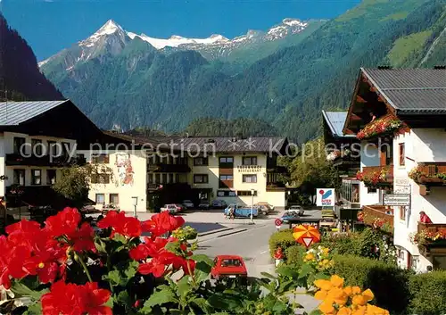 AK / Ansichtskarte Kaprun Ortszentrum Blick zum Kitzsteinhorn Hohe Tauern Ganzjahresskigebiet Kaprun