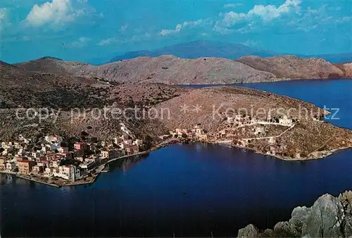 AK / Ansichtskarte Symi Fliegeraufnahme Symi