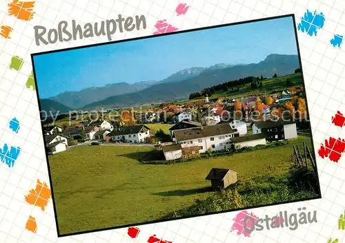 AK / Ansichtskarte Rosshaupten_Forggensee Gesamtansicht mit Alpenpanorama Rosshaupten Forggensee