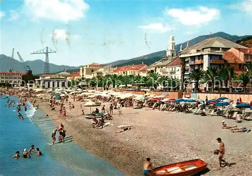AK / Ansichtskarte Pietra_Ligure Spiaggia Strand Riviera delle Palme Pietra Ligure