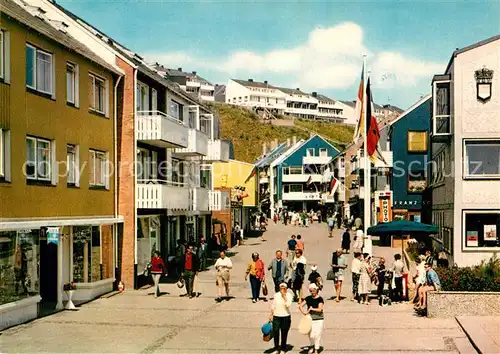 AK / Ansichtskarte Helgoland Geschaeftsstrasse im Unterland Helgoland