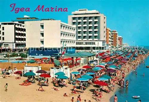 AK / Ansichtskarte Igea_Marina Spiaggia e Alberghi Strand Hotels Igea Marina