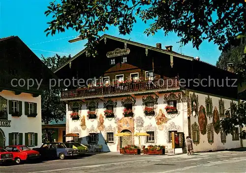 AK / Ansichtskarte Walchsee_Tirol Strassenmotiv mit Gasthaus Walchseerhof Walchsee Tirol