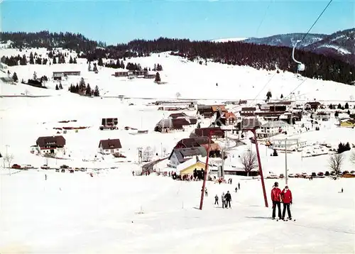 AK / Ansichtskarte Bernau_Schwarzwald Wintersportplatz Skipiste Schlepplift Bernau Schwarzwald