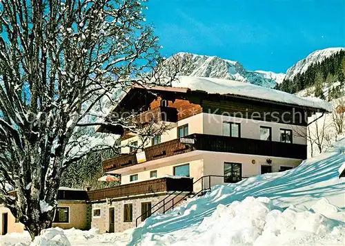 AK / Ansichtskarte Muehlbach_Hochkoenig Gasthaus Sonnhof Winterlandschaft Alpen Muehlbach Hochkoenig