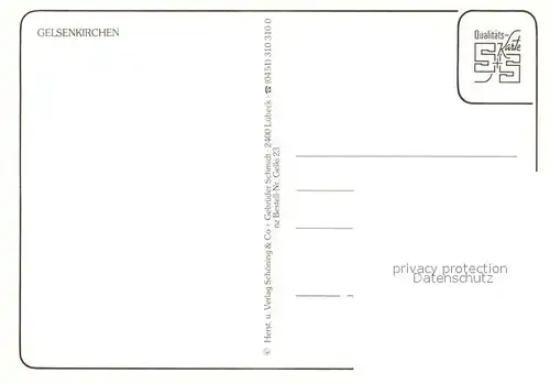 AK / Ansichtskarte Gelsenkirchen Marktplatz Stadtpark Stadtansicht Chronik Gelsenkirchen