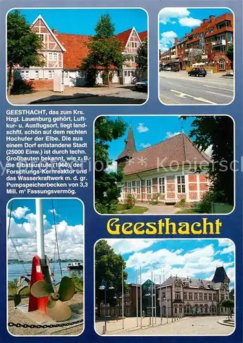 AK / Ansichtskarte Geesthacht_Elbe Salvatoriskirche Polizeizentralstation Chronik Geesthacht_Elbe