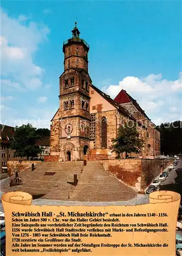 AK / Ansichtskarte Schwaebisch_Hall Sankt Mchaelskirche Schwaebisch Hall