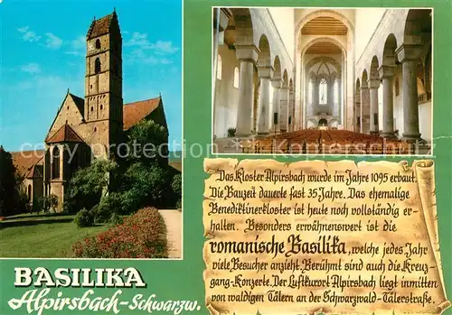AK / Ansichtskarte Alpirsbach Kloster romanische Basilika Alpirsbach