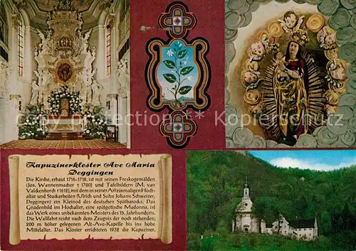 AK / Ansichtskarte Deggingen Kapuzinerkloster Ave Maria Chronik Deggingen