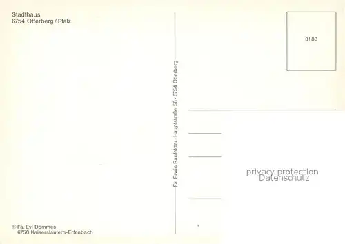 AK / Ansichtskarte Otterberg Stadthaus Otterberg