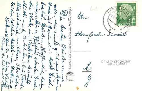 AK / Ansichtskarte Pfronten mit Rossberg und Breitenbergbahntrasse Pfronten