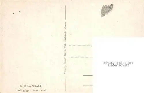 AK / Ansichtskarte Reit_Winkl Panorama mit Wasserfall Reit_Winkl