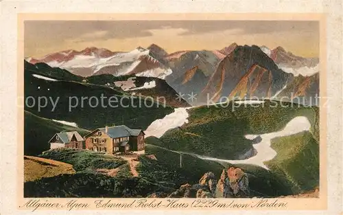AK / Ansichtskarte Kempten_Allgaeu Edmund Probst Haus Kuenstlerkarte Kempten Allgaeu