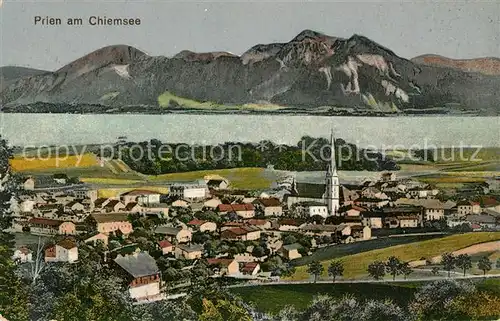 AK / Ansichtskarte Prien_Chiemsee Panorama Prien Chiemsee
