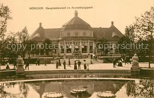 AK / Ansichtskarte Muenchen Hauptrestaurant im Ausstellungspark Muenchen