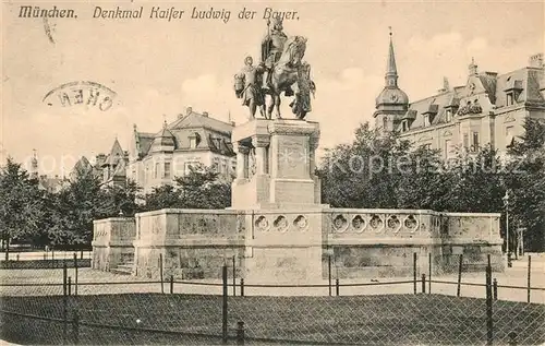 AK / Ansichtskarte Muenchen Denkmal Kaiser Ludwig der Bayer Muenchen