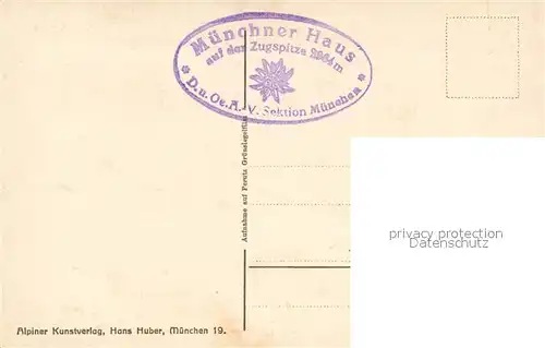 AK / Ansichtskarte Zugspitze Muenchener Haus im Rauhreif Zugspitze