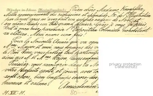AK / Ansichtskarte Muenchen Maximilianskirche Muenchen