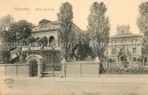 AK / Ansichtskarte Muenchen Villa Lenbach Muenchen