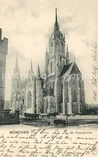 AK / Ansichtskarte Muenchen St Paulskirche Muenchen