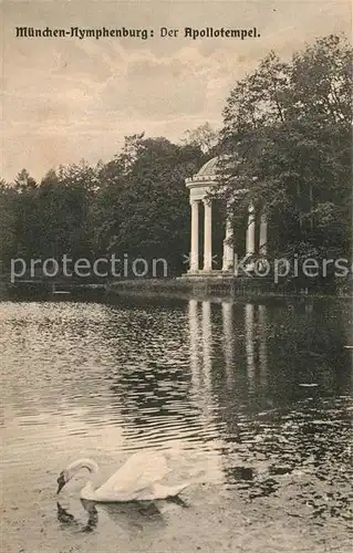 AK / Ansichtskarte Muenchen Nymphenburg Apollotempel Muenchen