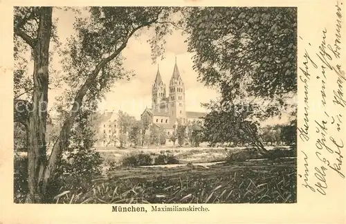 AK / Ansichtskarte Muenchen Maximilianskirche Muenchen