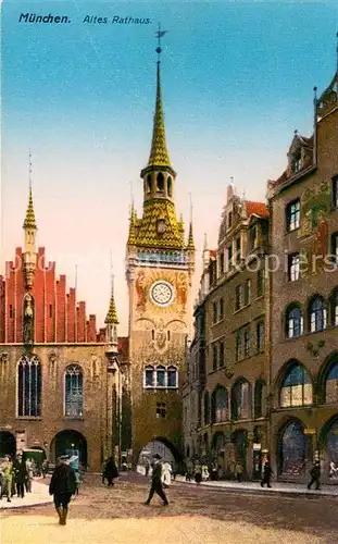 AK / Ansichtskarte Muenchen Altes Rathaus Muenchen