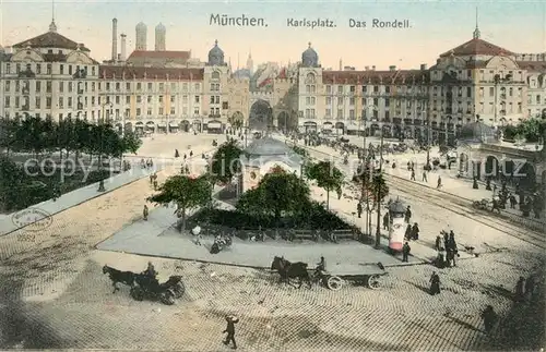 AK / Ansichtskarte Muenchen Karlsplatz Rondell Muenchen