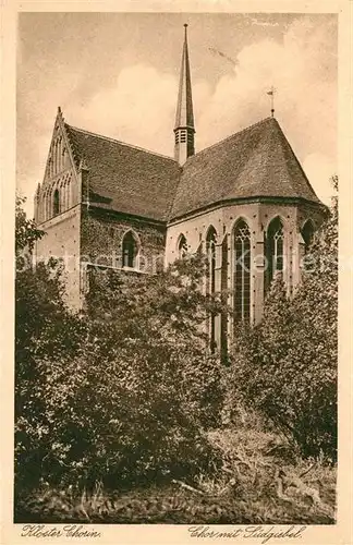 AK / Ansichtskarte Chorin Closter Chorin Chor mit Suedgiebel Chorin