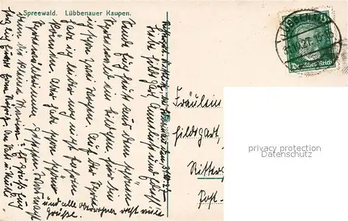 AK / Ansichtskarte Luebbenau_Spreewald Luebbenauer Kaupen Luebbenau Spreewald