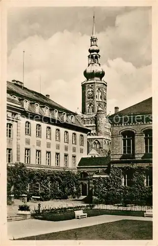 AK / Ansichtskarte Greifswald Universitaet mit Nicolaikirche Greifswald