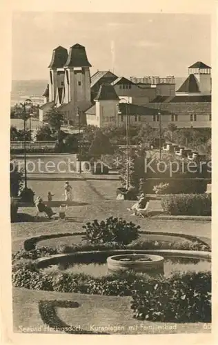 AK / Ansichtskarte Heringsdorf_Ostseebad_Usedom Kuranlagen mit Familienbad Heringsdorf_Ostseebad