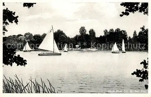 AK / Ansichtskarte Zeuthener_See Blick ueber den Grossen Zug Zeuthener See