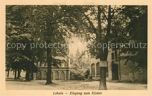AK / Ansichtskarte Lehnin Eingang zum Kloster Lehnin