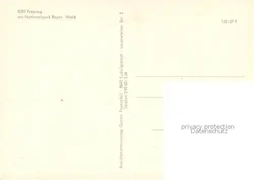 AK / Ansichtskarte Freyung Panorama Freibad Tor zum Nationalpark Bayerischer Wald Freyung