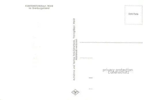 AK / Ansichtskarte Fuerstenstein_Niederbayern Panorama Blick zum Schloss Fuerstenstein_Niederbayern