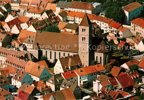 AK / Ansichtskarte Heidingsfeld St Laurentius Kirche Altstadt Fliegeraufnahme Heidingsfeld