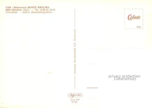 AK / Ansichtskarte Hirschau_Oberpfalz Sommerskiparadies Monte Kaolino Cafe Restaurant Duenenbad Freibad Hirschau Oberpfalz