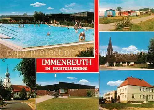 AK / Ansichtskarte Immenreuth Freibad Campingplatz Kirche Ferienzentrum Immenreuth