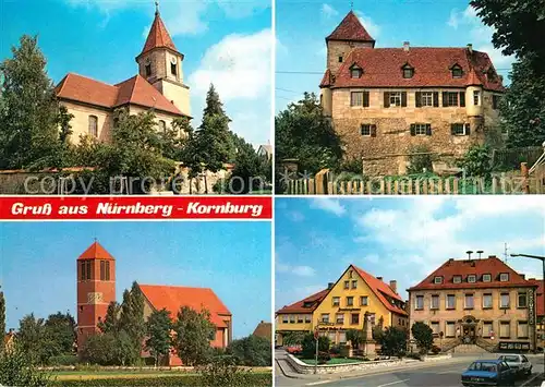 AK / Ansichtskarte Kornburg Kirche Schloss Hotel Gaststaette Mueller Vargethsches Freihaus Kornburg