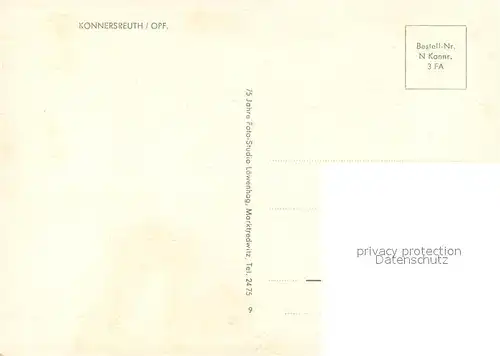AK / Ansichtskarte Konnersreuth_Oberpfalz Ortseinfahrt Konnersreuth Oberpfalz