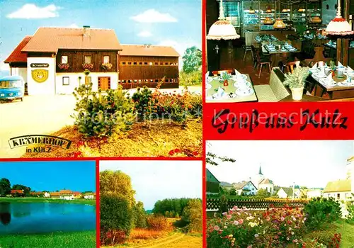 AK / Ansichtskarte Kulz Pension Kraemerhof Gaststaette Garten Landschaftspanorama See Kulz
