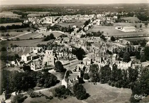 AK / Ansichtskarte Oradour sur Glane Bourg Martyr Ruines du Village Eglise vue aerienne Oradour sur Glane