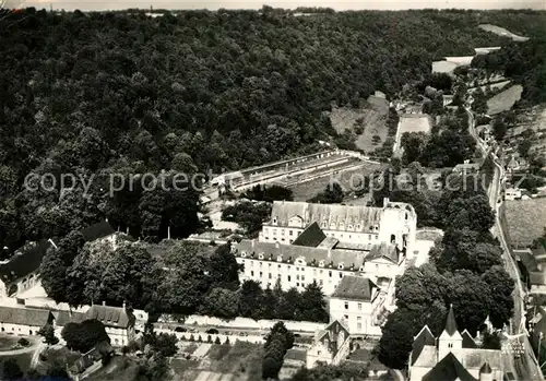 AK / Ansichtskarte Saint Wandrille Rancon Abbaye vue aerienne Saint Wandrille Rancon