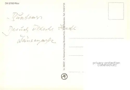 AK / Ansichtskarte Ribe Fliegeraufnahme Ribe