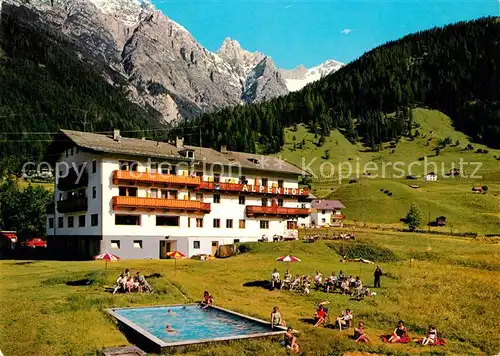 AK / Ansichtskarte Neder Gasthof Pension Alpenhof Swimming Pool Stubaier Alpen Neder